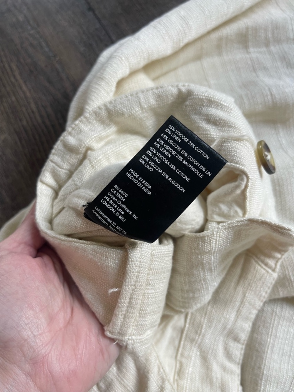 Urban Outfitters Martina low rise linen trouser pants - Picture 12 of 12